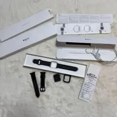 AppleWatchSeries3ブラック本体 + バンド2本 + 充電ケーブル