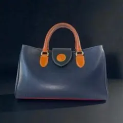 良品 デザイナーズ フラップ付き レザー ハンドバッグ シンプル マルチカラー