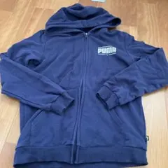 PUMA ネイビー パーカー　160