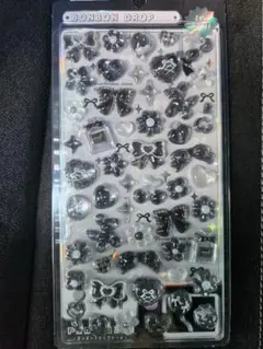 【正規品】ボンボンドロップシール　ブラック　リボン