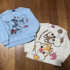 Disney ディズニー ミッキー チップ デール トレーナー 100センチのサムネイル