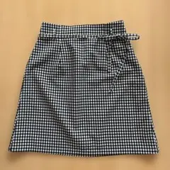 ハニーズ　ギンガムチェック ミニスカート Lサイズ　ウエストリボン付きのサムネイル