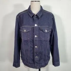 自由区 日本製デニムジャケット 38 ダークブルー