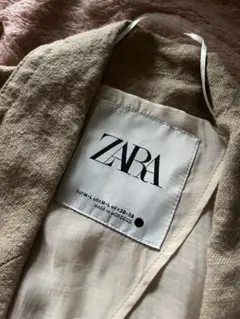 リネン100% ベージュ スプリングコート　ZARA