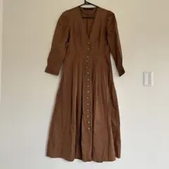 136) ZARA ワンピース　ロングワンピース　フレア　シャツ　ブラウス