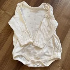 ✨美品✨アプレレクール　ホワイトの長袖ロンパース　80cm