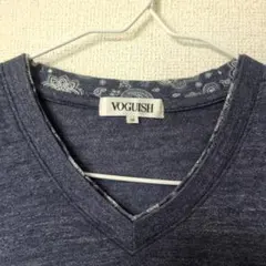 VOGUISH ネイビー Vネック Tシャツ Mのサムネイル