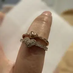 ete 925シルバー ハートリング セット　9号くらい