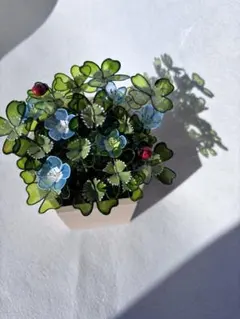 自然そのままの草花をイメージして作りましたꕤ︎︎ステンドグラスのような影が見れます♩
