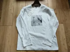 新品　コムサイズム　フラワープリント　Ｔシャツ（長袖）　9号　ホワイト