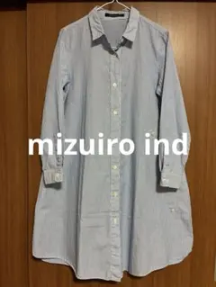 mizuiroind ★ミズイロインド　ストライプオーバーサイズシャツのサムネイル