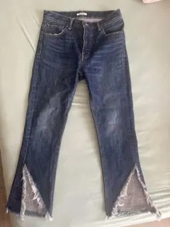 SLY JEANSダークブルーブーツカットデニム 25サイズ