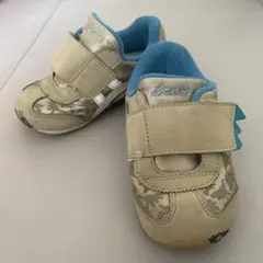 ASICS キッズスニーカー 恐竜デザイン 15.5cm