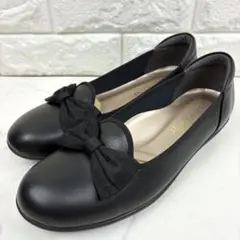 【未使用】ミスキョウコ 撥水 フォーマル コンフォートパンプス ストラップ 黒 未使用級＊ミスキョウコ 撥水 フォーマル コンフォートパンプス