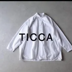 美品 TICCA 2,6万円 スタンドカラーブラウス ハイネックブラウス 566