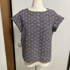 正絹着物リメイク　ブラウスM