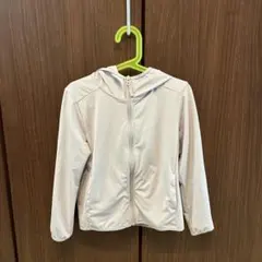 UNIQLO フード付きパーカー 120 ベージュ