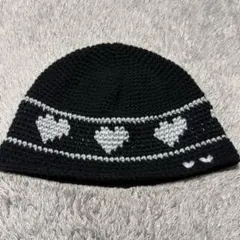 クラッシャーハット [手編み]