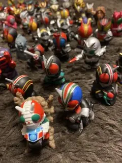 仮面ライダー フィギュア ソフビ 指人形 60個