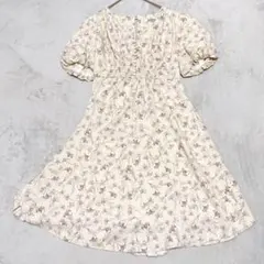 美品 Verybrain ベリーブレイン 花柄ワンピースフレンチガーリー 日本