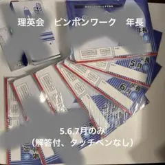 ピンポンワーク 年長1年分フルセット未開封 おはなしせんせい 理英会 2026年最新】理英会 ピンポンワークの人気アイテム - メルカリ