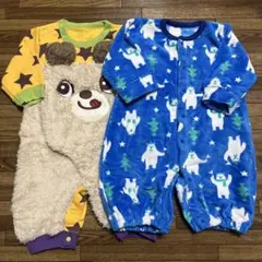 まとめ売り、長袖ロンパース、モコモコ裏起毛
