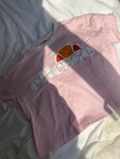 ellesse ピンク ロゴプリント Tシャツ Lサイズのサムネイル