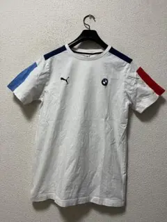 BMW×プーマ　ロゴプリント　半袖Tシャツ　/US:S　白　モーターサイクルのサムネイル