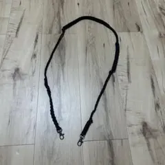 スマホショルダーストラップ 編み込み ブラック