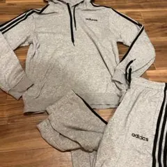 adidas アディダス スウェット セットアップ グレー L 上下セット