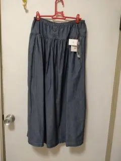 新品ユニクロ デニムギャザースカート