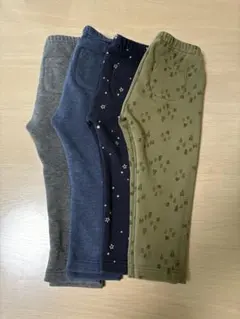 ユニクロ　90 裏フリース　レギンス　パンツ