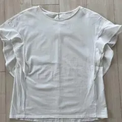 PLST フリル袖　カットソー　M ラストセール