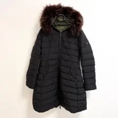 未使用級 デュベティカ ダウンコート LOTHIRIEL ウール ナイロン 黒 