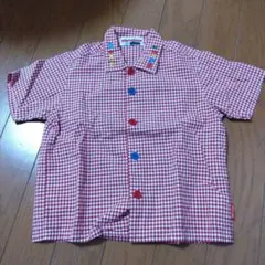 MIKIHOUSE チェック柄 半袖シャツ 90