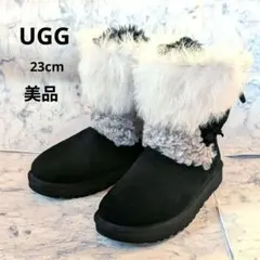 UGG パッチワーク フラッフ ムートン 23cm 美品 レアモデル