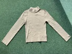 MURUA ベージュ タートルネック ニット