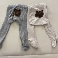 gap くま　タイツ　0-12month