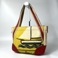 【希少】PRADA トートバッグ　三角ロゴ　A4可　肩掛け可　973