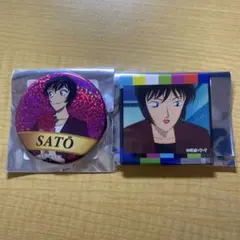 名探偵コナン コナン展 限定 スクエア缶バッジ 缶バッジ 佐藤美和子