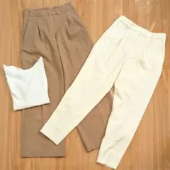 プラステ　PLST パンツ　カットソー　セット