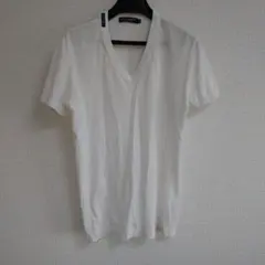 DOLCE&GABBANA Vネック Tシャツ ホワイト 46 美品のサムネイル