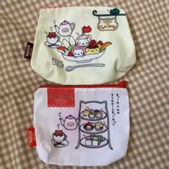 サンエックスキャラクターズ　にゃんにゃんにゃんこ ポーチ ガチャ　カプセルトイ