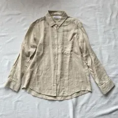 ティッカ TICCA リネン ソメロス フレンチスリーブシャツ オレンジ