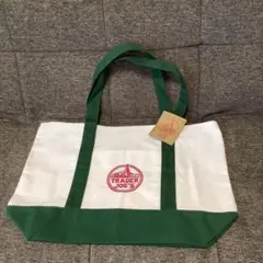 【新品・未使用】Trader Joe's エコバッグ グリーン キャンバストート
