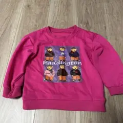 パディントン プリント トレーナー 110cm ピンク