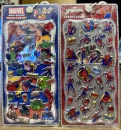 正規品　プチドロップステッカー　スパイダーマン、マーベル　2枚セット