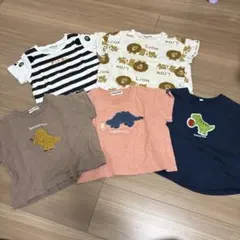 90 子供服　保育園着　夏服　半袖　Tシャツ　mimorand まとめ売り　男児