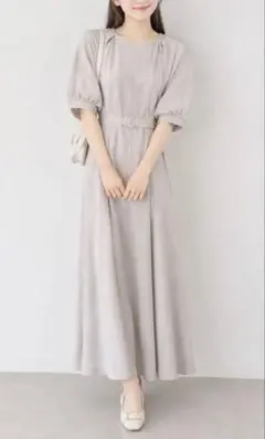 新品未使用 アイボリー ワンピース 5分袖