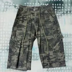 y2k 迷彩柄ショートパンツ ストリート